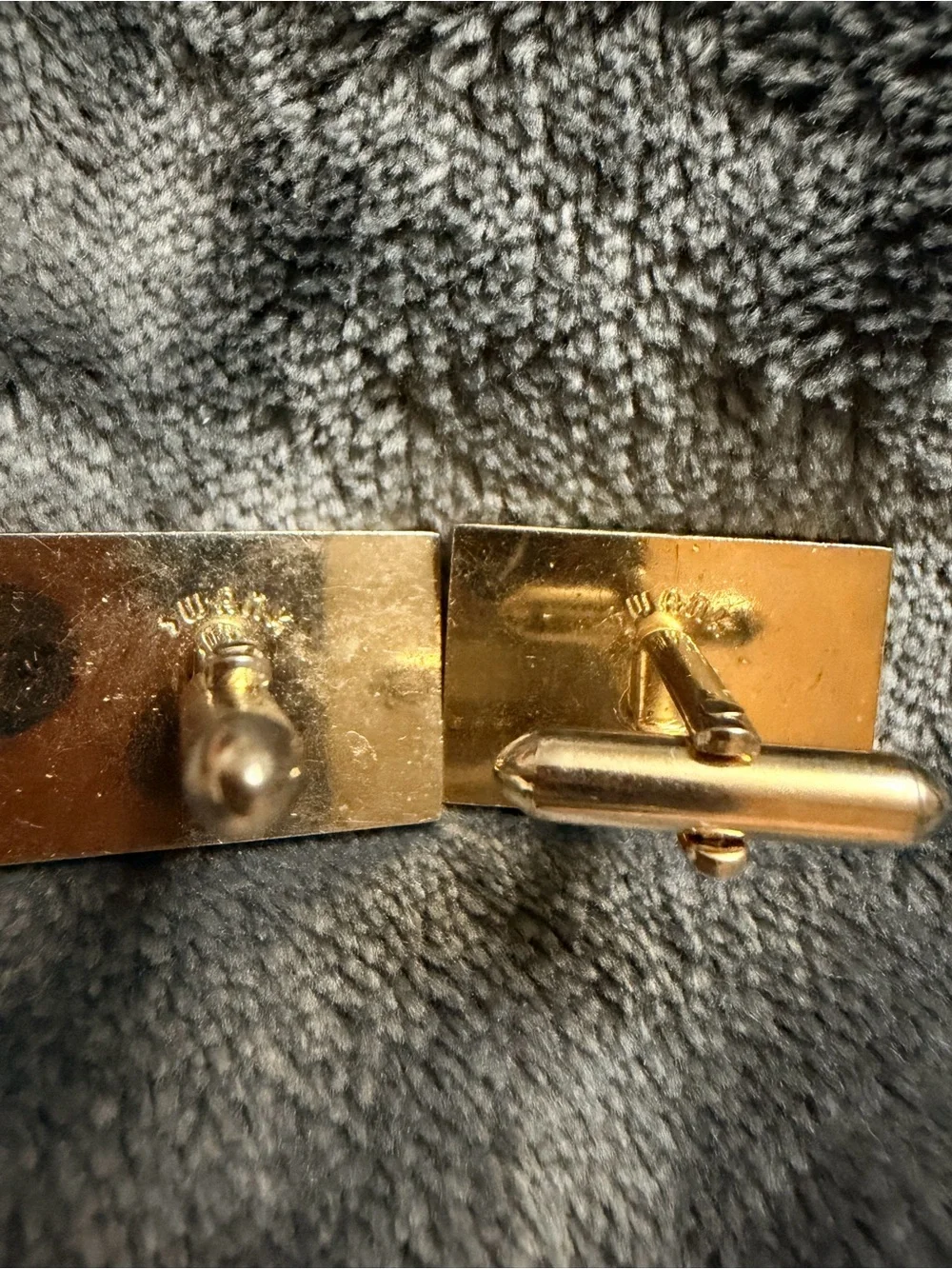Swank Mid Century Modern Gold Plated Cufflinks